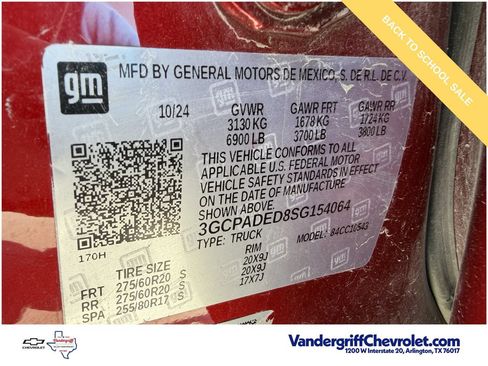 Certified 2025 Chevrolet Silverado 1500 RST w/ Texas Edition Plus RWD image 29