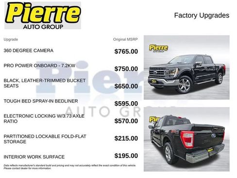 Used 2022 Ford F150 Lariat w/ Equipment Group 502A High AWD/4WD image 15