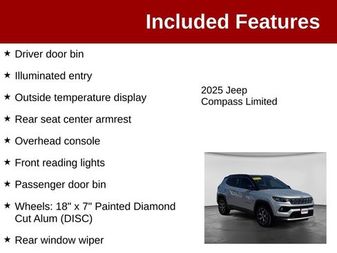 Used 2025 Jeep Compass Limited AWD/4WD image 4