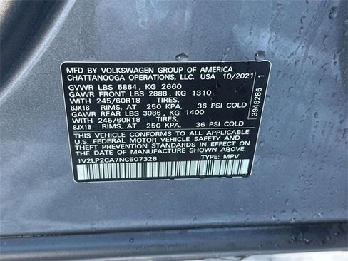 Certified 2022 Volkswagen Atlas SE image 16