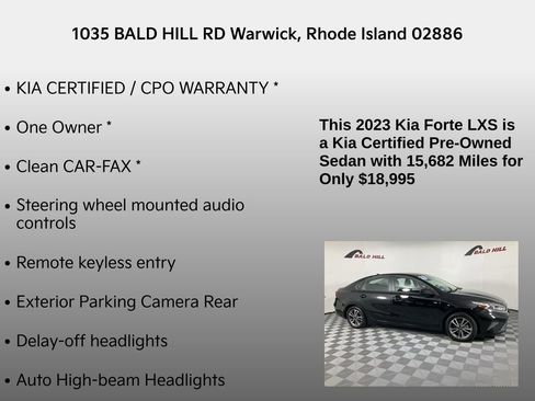 Certified 2023 Kia Forte LXS image 7