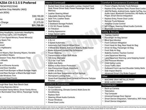 Used 2023 MAZDA CX-5 AWD 2.5 S w/ Preferred Package image 25