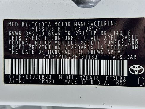 Used 2024 Toyota Corolla LE FWD image 12