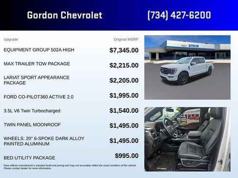 Used 2022 Ford F150 Lariat w/ Equipment Group 502A High AWD/4WD image 5