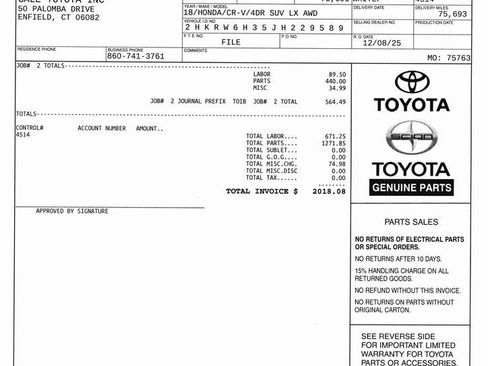 Used 2018 Honda CR-V LX image 12