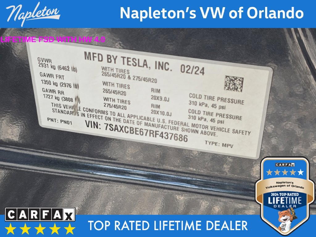 Used 2024 Tesla Model X Plaid AWD/4WD image 26