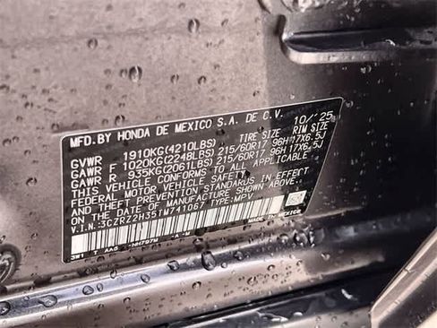 Certified 2026 Honda HR-V LX image 22