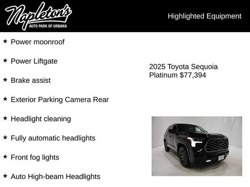 Used 2025 Toyota Sequoia Platinum AWD/4WD image 16