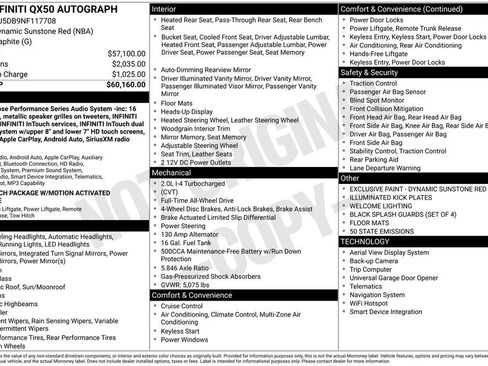 Used 2022 INFINITI QX50 Autograph image 40