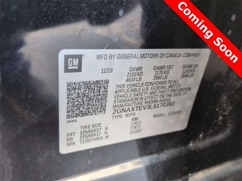 Used 2020 Chevrolet Equinox LT w/ LPO, Floor Liner Package image 34