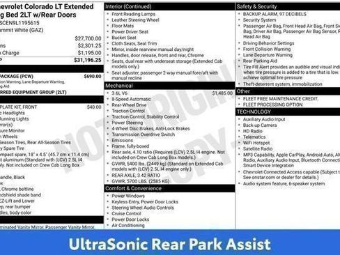 Used 2020 Chevrolet Colorado LT w/ Safety Package RWD image 75