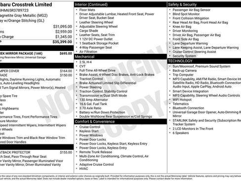 Certified 2024 Subaru Crosstrek 2.5i Limited w/ Crosstrek Mirror Package AWD/4WD image 26