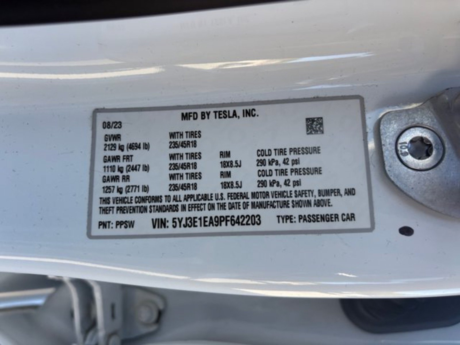 Used 2023 Tesla Model 3 Standard Range RWD image 22