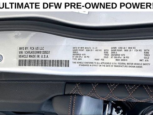 Used 2021 Jeep Grand Cherokee L Summit w/ Advanced Protech Group IV AWD/4WD image 42