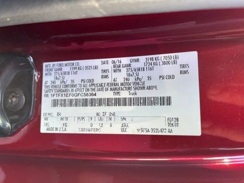 Used 2016 Ford F150 Lariat w/ Equipment Group 502A Luxury image 12