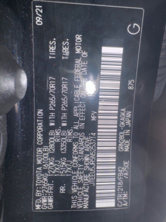 Used 2022 Toyota 4Runner SR5 RWD image 40