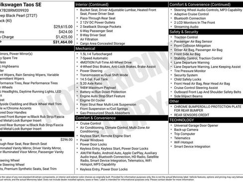 Used 2024 Volkswagen Taos SE image 9