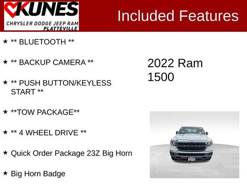 Used 2022 RAM 1500 Big Horn image 2