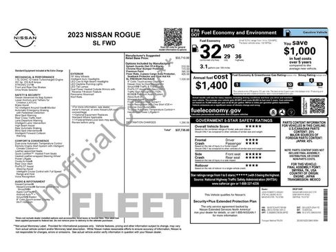 Used 2023 Nissan Rogue SL w/ SL Premium Package FWD image 34