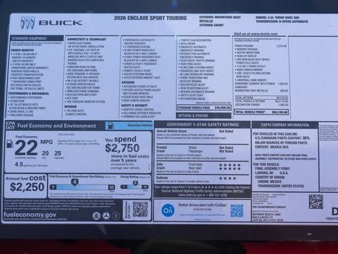 New 2026 Buick Enclave Sport Touring w/ Power Package image 28