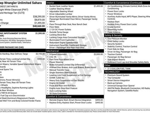 Used 2018 Jeep Wrangler Unlimited Sahara image 18