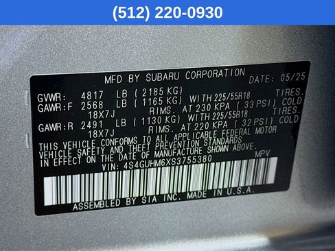 Certified 2025 Subaru Crosstrek 2.5i Limited w/ Crosstrek Mirror Package image 41