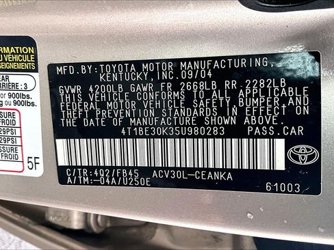Used 2005 Toyota Camry LE FWD image 27