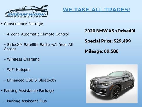 Used 2020 BMW X5 xDrive40i w/ Convenience Package image 2