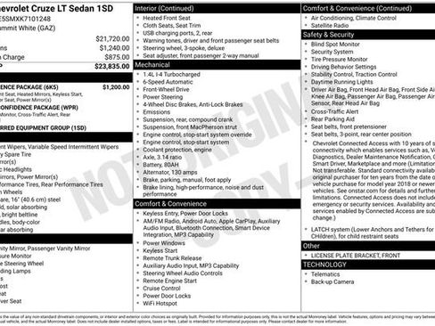 Used 2019 Chevrolet Cruze LT w/ Convenience Package FWD image 5