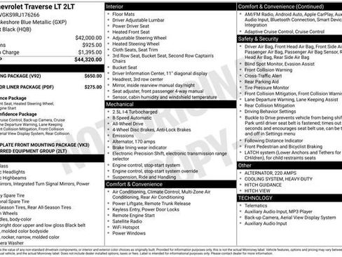 Used 2024 Chevrolet Traverse LT w/ Trailering Package image 29