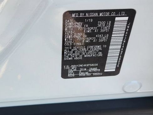 Used 2019 Nissan Armada Platinum w/ Captain's Chairs Package AWD/4WD image 35