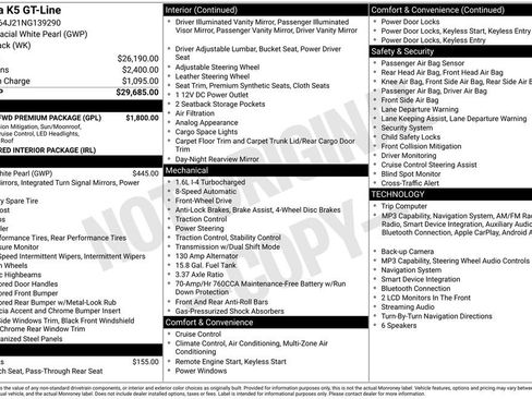 Used 2022 Kia K5 GT-Line w/ GT-Line FWD Premium Package image 2