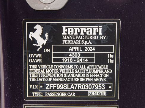 Used 2024 Ferrari 296 GTB RWD image 44