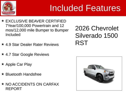 Used 2026 Chevrolet Silverado 1500 RST w/ RST All Star Premium Package AWD/4WD image 4