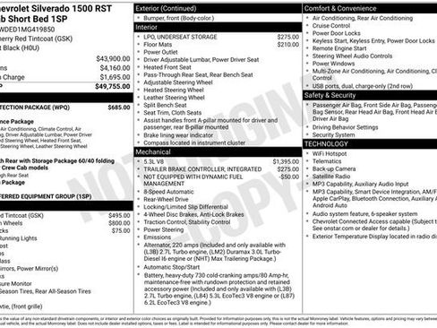 Used 2021 Chevrolet Silverado 1500 RST w/ Bed Protection Package RWD image 7