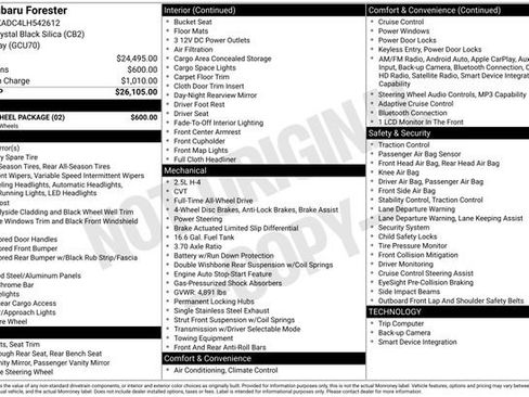 Used 2020 Subaru Forester w/ Alloy Wheel Package image 3