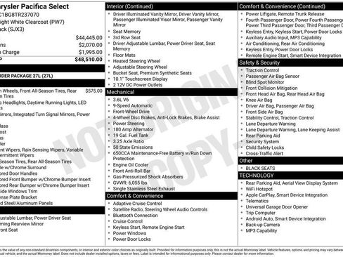 New 2026 Chrysler Pacifica Select FWD image 9