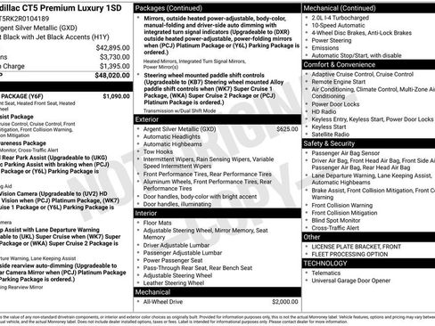 Used 2024 Cadillac CT5 Premium Luxury w/ Climate Package image 14