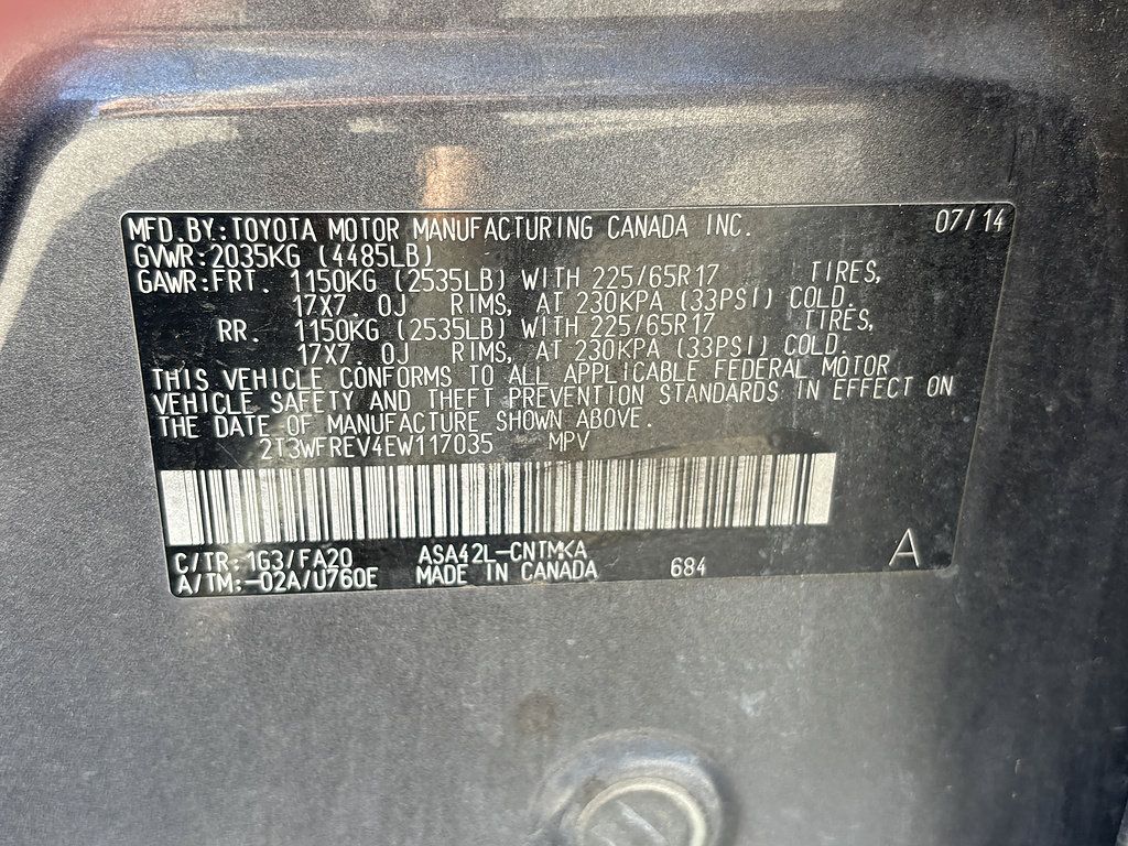 Used 2014 Toyota RAV4 XLE FWD image 16