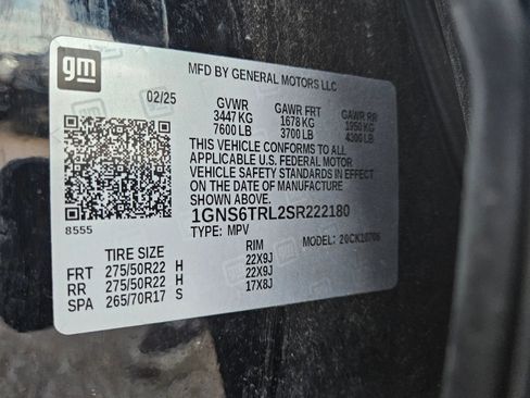 Used 2025 Chevrolet Tahoe High Country image 34