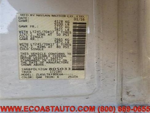 Used 2016 Nissan NV 2500 SV image 10