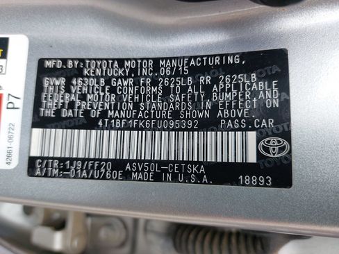 Used 2015 Toyota Camry SE FWD image 36