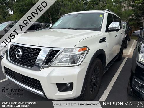 Used 2017 Nissan Armada Platinum w/ Captain Seat Package AWD/4WD image 1
