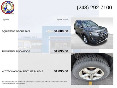 Used 2017 Ford Explorer XLT w/ Equipment Group 202A AWD/4WD image 5