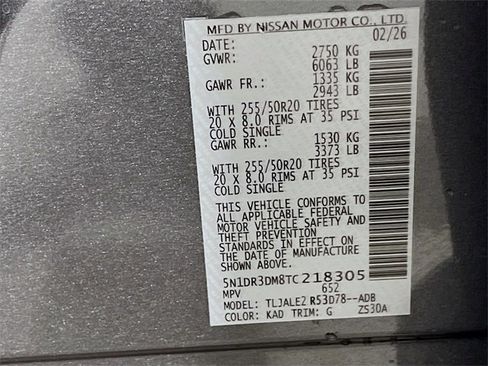 New 2026 Nissan Pathfinder Platinum image 21