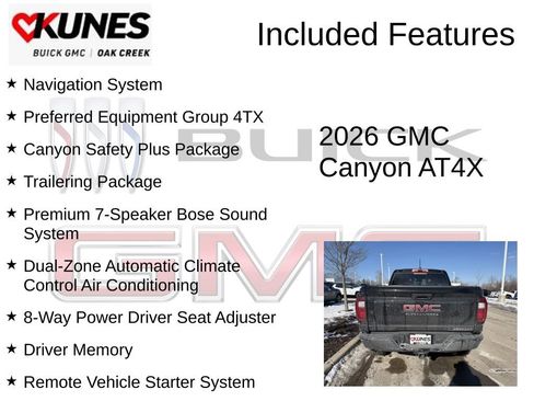New 2026 GMC Canyon AT4X image 2