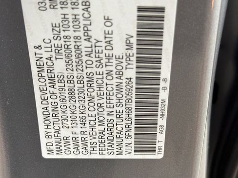 New 2026 Honda Odyssey EX-L image 26