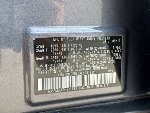 Used 2014 Subaru Outback 3.6R Limited w/ Moonroof Package AWD/4WD image 35