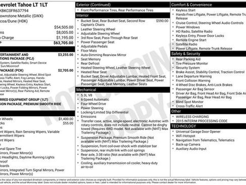 Used 2015 Chevrolet Tahoe LT image 1