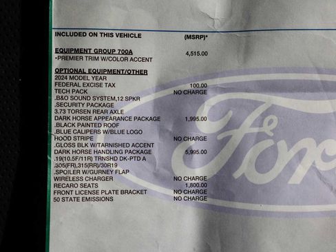 Used 2024 Ford Mustang Dark Horse w/ Dark Horse Handlin Package RWD image 20